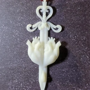 Pierced Heart – Macabre Gothic Charm, Dark Aesthetic Pendant, Gothic Jewelry