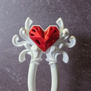 Queen of Hearts Twist Hairpin – Elegant Hair Stick, Fantasy Hair Accessory