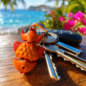 Jumbo Goldfish Keychain