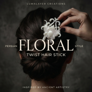 Persian-Inspired Floral Hair Pin