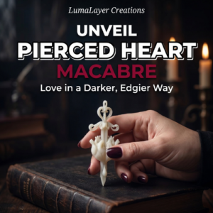 Pierced Anatomical Heart Pendant