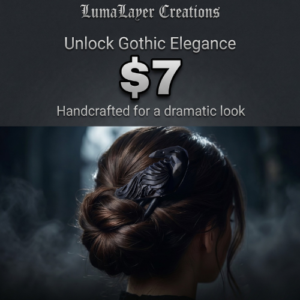Resting Raven Hair Pin